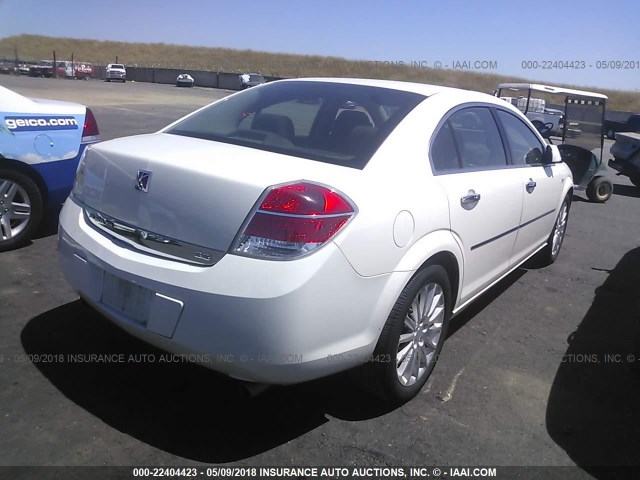 1G8ZV57748F155470 - 2008 SATURN AURA XR WHITE photo 4