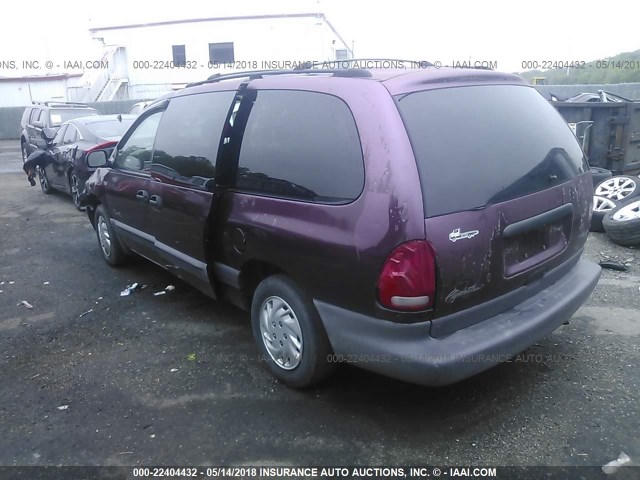 1P4GP44G0WB623801 - 1998 PLYMOUTH GRAND VOYAGER SE/EXPRESSO MAROON photo 3