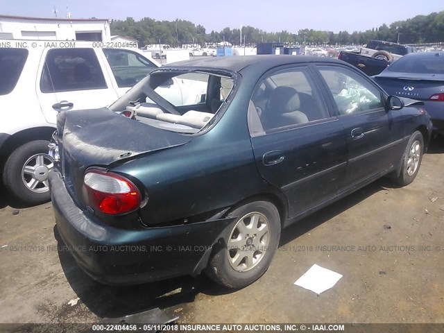 KNAFB121615028807 - 2001 KIA SEPHIA LS GREEN photo 4