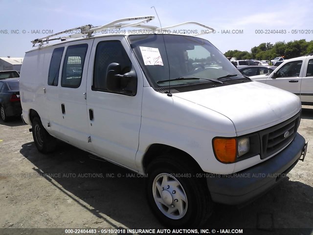 1FTNE24L67DA68961 - 2007 FORD ECONOLINE E250 VAN WHITE photo 1