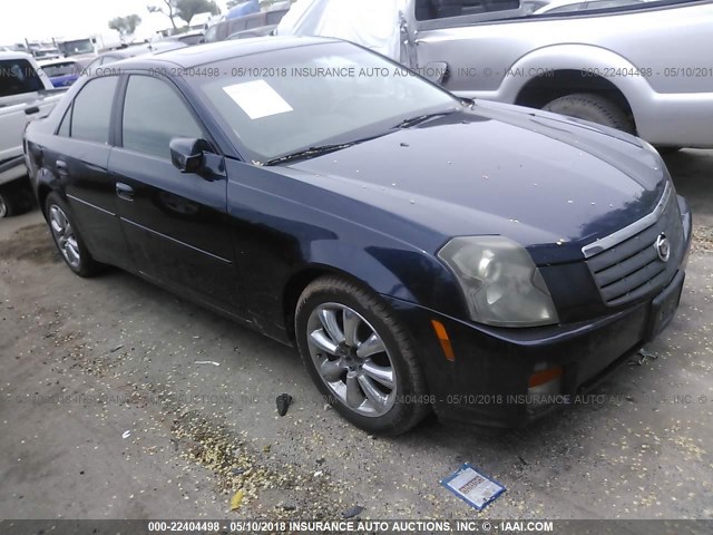 1G6DM57N330141480 - 2003 CADILLAC CTS BLUE photo 1