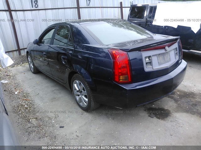 1G6DM57N330141480 - 2003 CADILLAC CTS BLUE photo 3