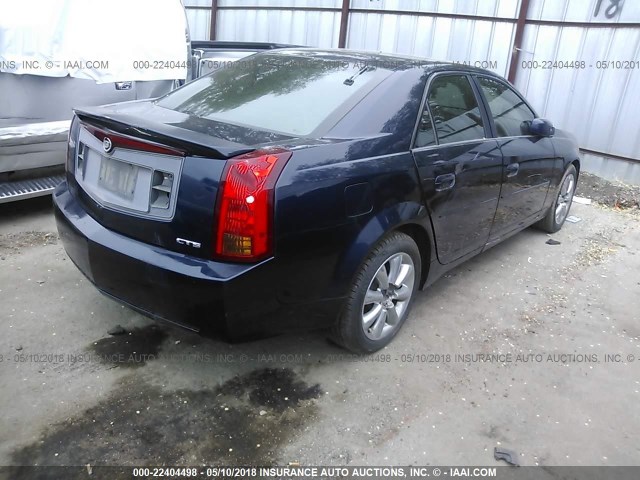 1G6DM57N330141480 - 2003 CADILLAC CTS BLUE photo 4