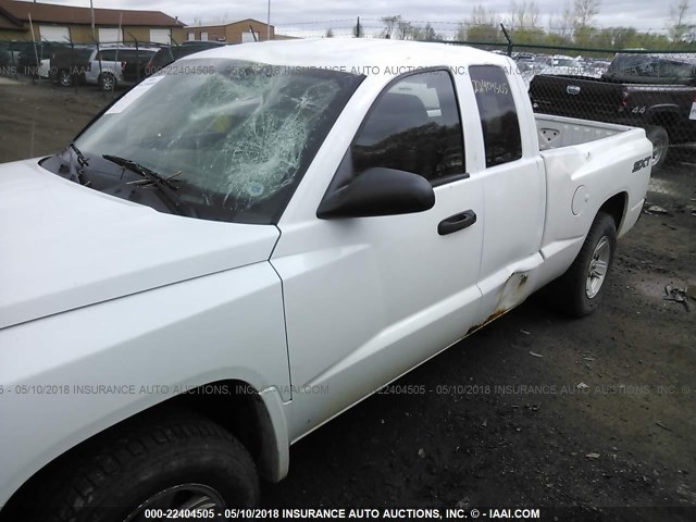 1D7HW32K68S546454 - 2008 DODGE DAKOTA SXT WHITE photo 6