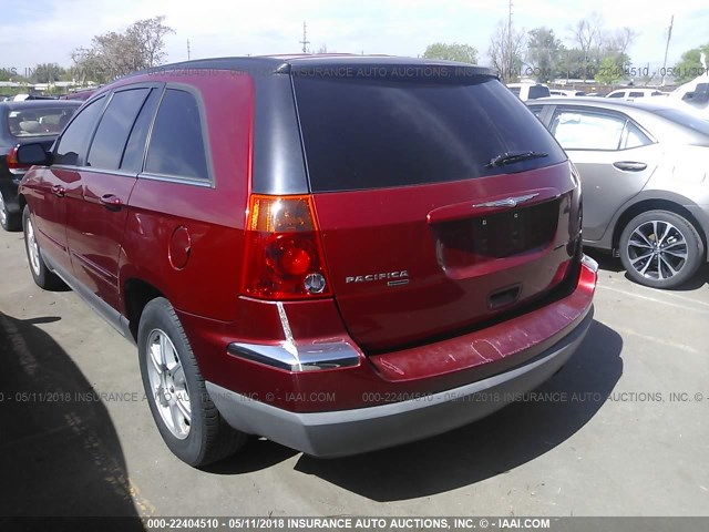 2C8GM68485R589193 - 2005 CHRYSLER PACIFICA TOURING RED photo 3