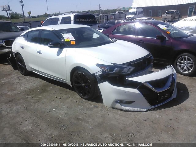 1N4AA6AP2HC439880 - 2017 NISSAN MAXIMA 3.5S/SV/SL/SR/PLAT WHITE photo 1