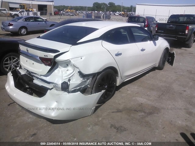 1N4AA6AP2HC439880 - 2017 NISSAN MAXIMA 3.5S/SV/SL/SR/PLAT WHITE photo 4