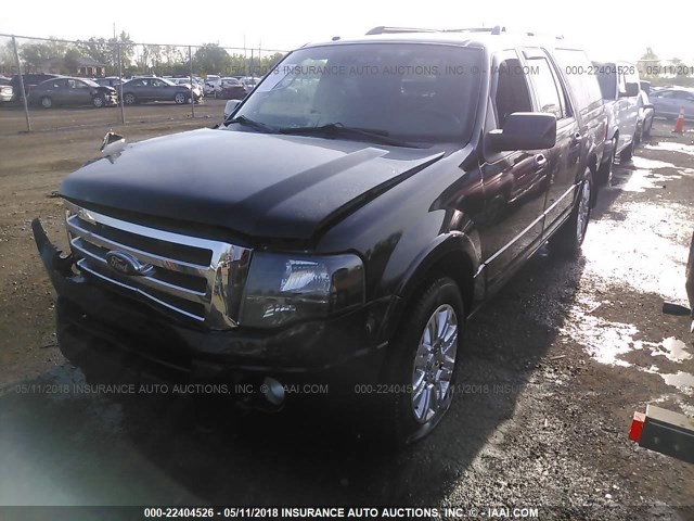 1FMJK2A59DEF65937 - 2013 FORD EXPEDITION EL LIMITED BLACK photo 2