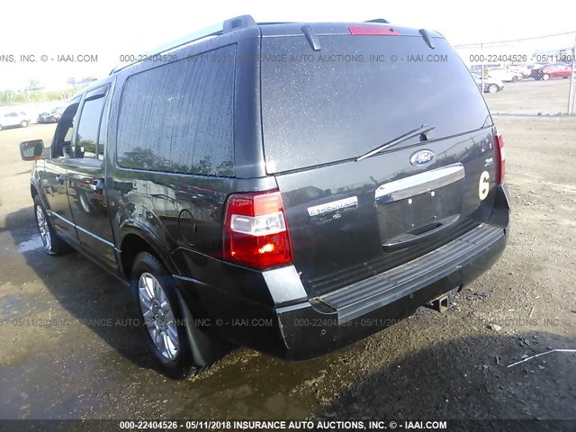 1FMJK2A59DEF65937 - 2013 FORD EXPEDITION EL LIMITED BLACK photo 3