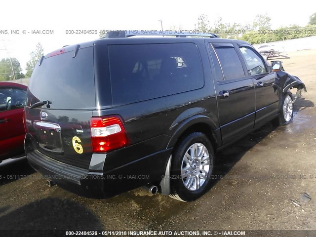 1FMJK2A59DEF65937 - 2013 FORD EXPEDITION EL LIMITED BLACK photo 4