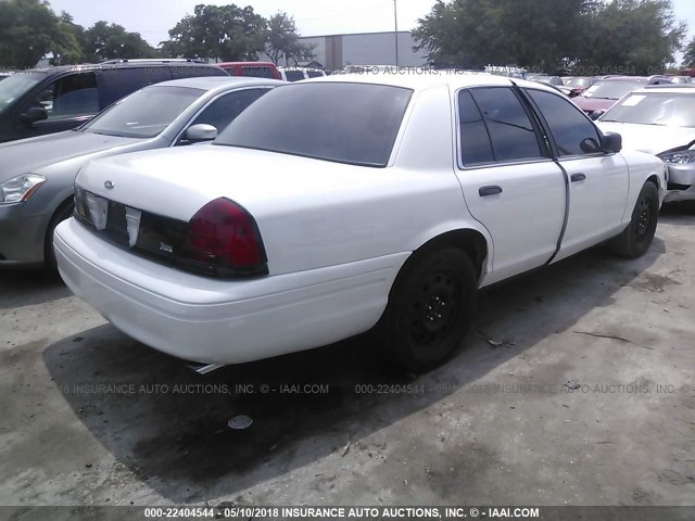 2FAHP71V29X135485 - 2009 FORD CROWN VICTORIA POLICE INTERCEPTOR WHITE photo 4