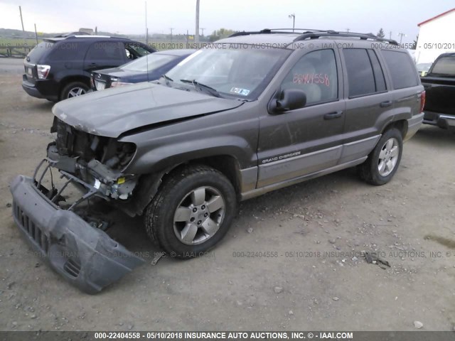 1J4GW58S5XC769452 - 1999 JEEP GRAND CHEROKEE LAREDO GRAY photo 2