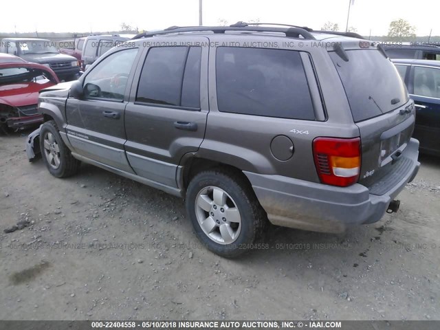 1J4GW58S5XC769452 - 1999 JEEP GRAND CHEROKEE LAREDO GRAY photo 3