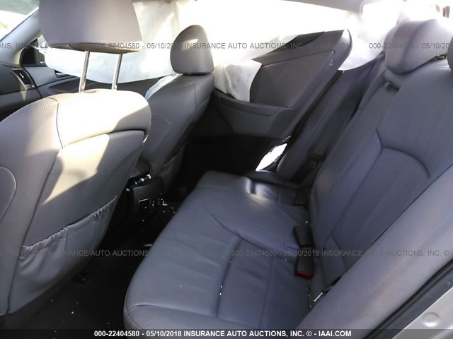 KMHEC4A40CA033838 - 2012 HYUNDAI SONATA HYBRID SILVER photo 8