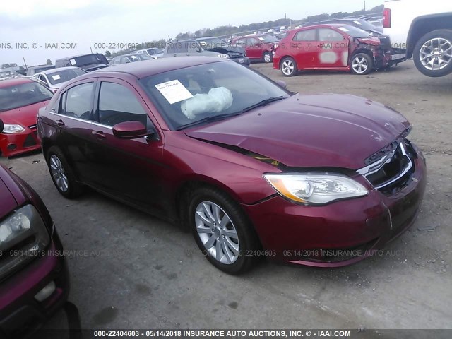 1C3CCBBG0DN528483 - 2013 CHRYSLER 200 TOURING MAROON photo 1