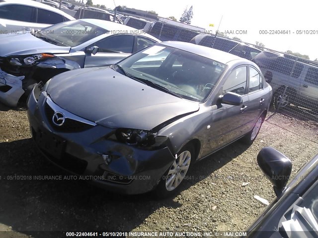 JM1BK32G771615258 - 2007 MAZDA 3 I GRAY photo 2