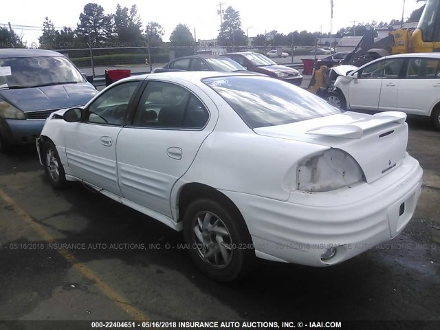 1G2NF52E22M690019 - 2002 PONTIAC GRAND AM SE1 WHITE photo 3