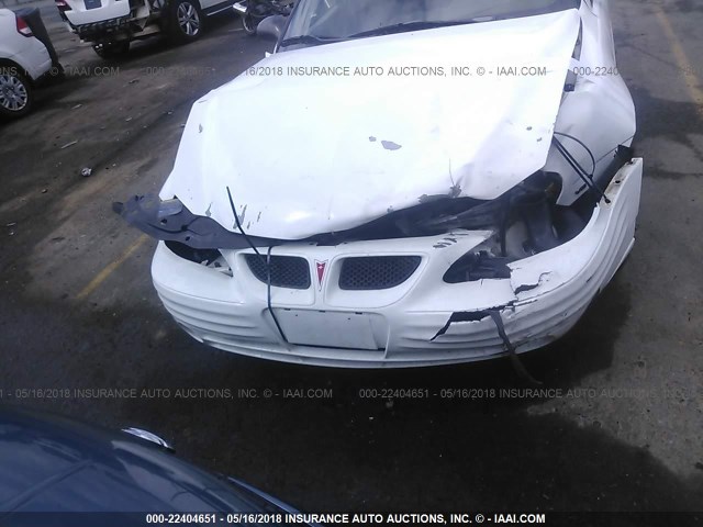 1G2NF52E22M690019 - 2002 PONTIAC GRAND AM SE1 WHITE photo 6