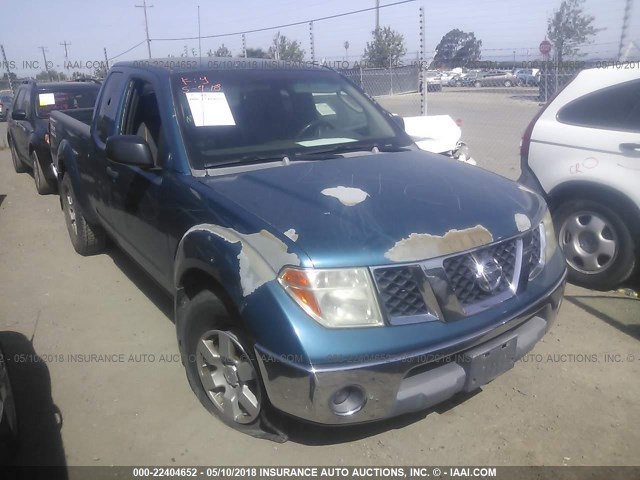 1N6AD06U75C421669 - 2005 NISSAN FRONTIER KING CAB LE/SE/OFF ROAD BLUE photo 1