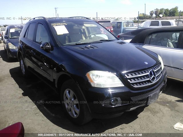 4JGBB86E76A070971 - 2006 MERCEDES-BENZ ML 350 BLACK photo 1