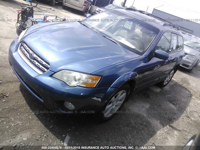 4S4BP62C377312244 - 2007 SUBARU LEGACY OUTBACK 2.5I LIMITED BLUE photo 2