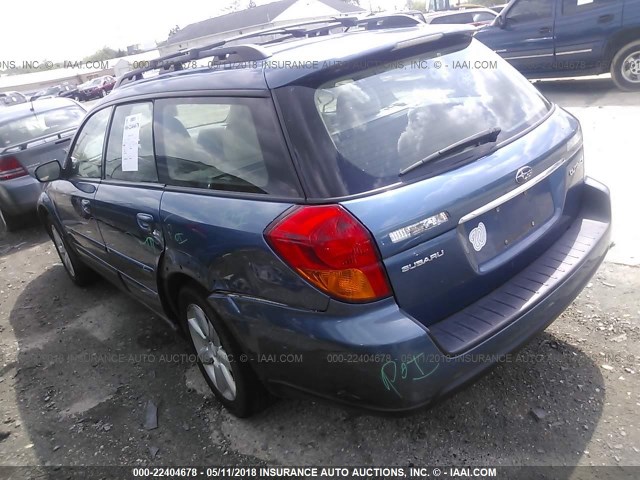 4S4BP62C377312244 - 2007 SUBARU LEGACY OUTBACK 2.5I LIMITED BLUE photo 3