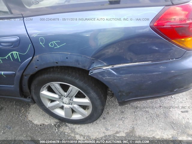 4S4BP62C377312244 - 2007 SUBARU LEGACY OUTBACK 2.5I LIMITED BLUE photo 6