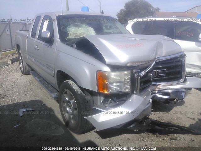 1GTSCVE09AZ289544 - 2010 GMC SIERRA C1500 SLE SILVER photo 1