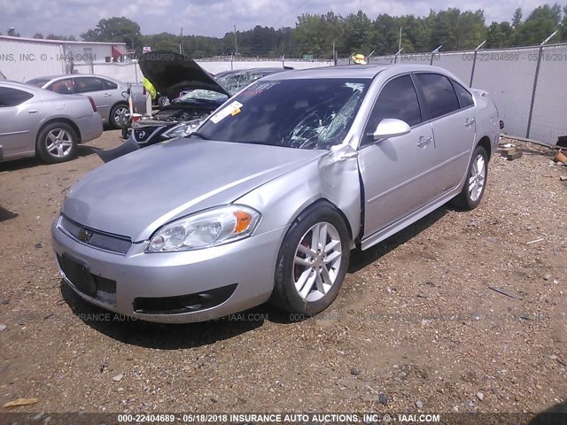 2G1WC5E32C1288218 - 2012 CHEVROLET IMPALA LTZ SILVER photo 2