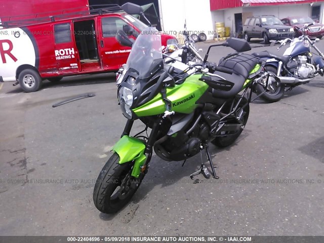 JKALEED19EDA08478 - 2014 KAWASAKI KLE650 D GREEN photo 2