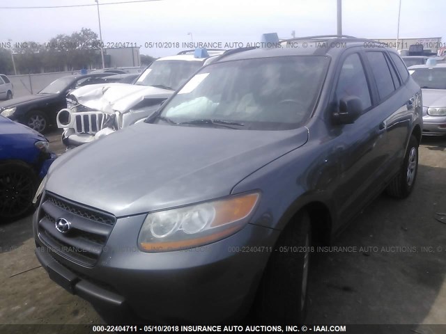 5NMSG13D29H251558 - 2009 HYUNDAI SANTA FE GLS GRAY photo 2