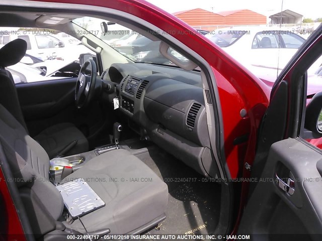1N6BD0CT6CC401040 - 2012 NISSAN FRONTIER S/SV RED photo 5