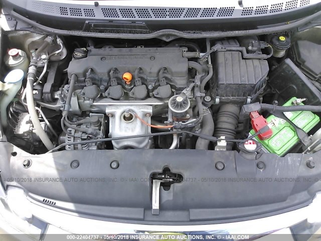 19XFA1F93AE017242 - 2010 HONDA CIVIC EXL SILVER photo 10