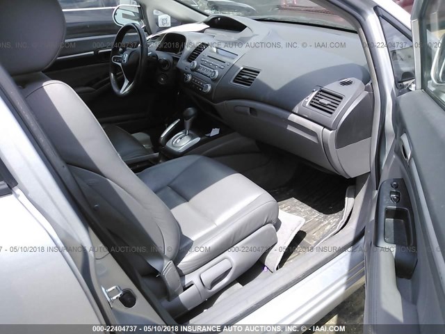 19XFA1F93AE017242 - 2010 HONDA CIVIC EXL SILVER photo 5