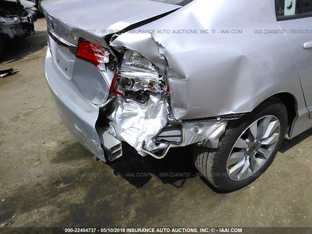 19XFA1F93AE017242 - 2010 HONDA CIVIC EXL SILVER photo 6