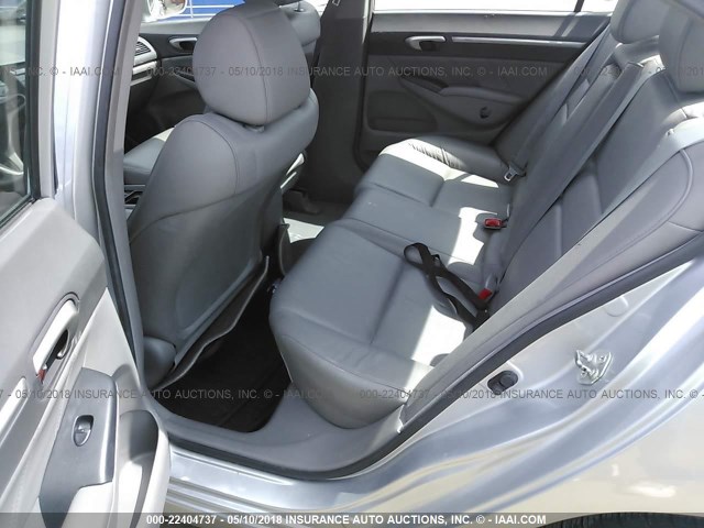 19XFA1F93AE017242 - 2010 HONDA CIVIC EXL SILVER photo 8