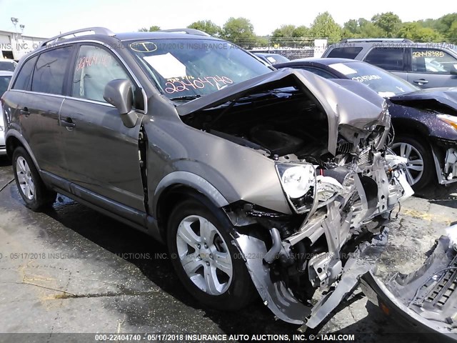 3GNAL2EK7ES555231 - 2014 CHEVROLET CAPTIVA LS BROWN photo 1