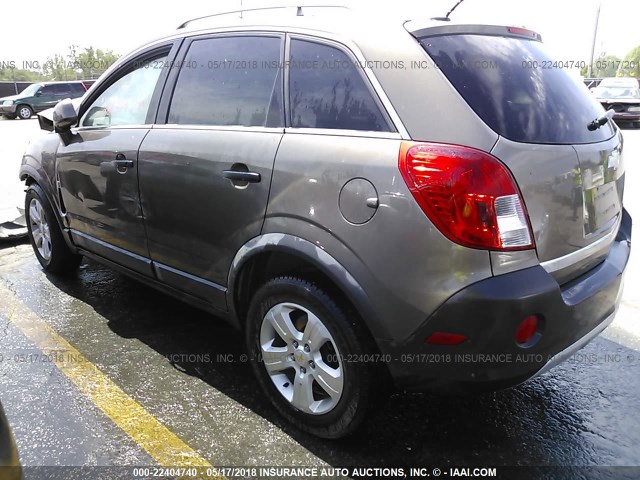 3GNAL2EK7ES555231 - 2014 CHEVROLET CAPTIVA LS BROWN photo 3