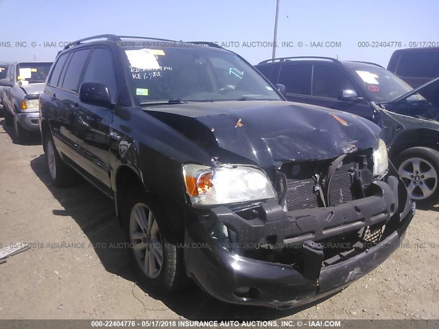 JTEHW21AX70035431 - 2007 TOYOTA HIGHLANDER HYBRID BLACK photo 1