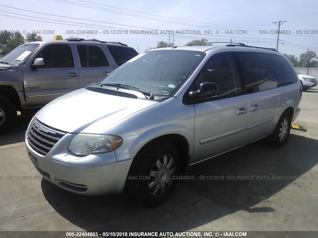 2A4GP54L26R812694 - 2006 CHRYSLER TOWN & COUNTRY TOURING SILVER photo 2