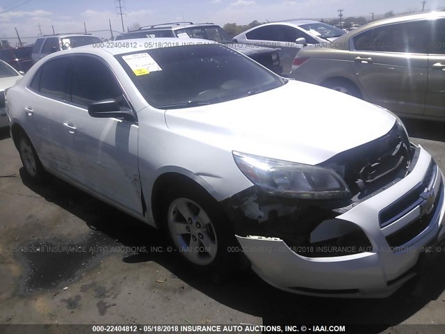 1G11B5SA8DF192541 - 2013 CHEVROLET MALIBU LS WHITE photo 1
