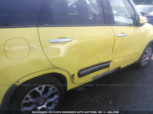 ZFBCFADH8EZ023002 - 2014 FIAT 500L TREKKING YELLOW photo 6