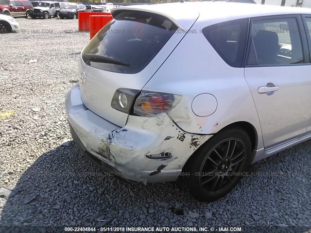 JM1BK344261519328 - 2006 MAZDA 3 HATCHBACK SILVER photo 6