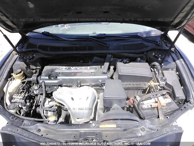 4T1BE46K97U692820 - 2007 TOYOTA CAMRY NEW GENERAT CE/LE/XLE/SE BLACK photo 10