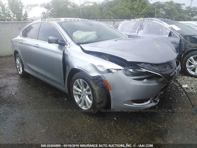 1C3CCCAB9FN707958 - 2015 CHRYSLER 200 LIMITED SILVER photo 1