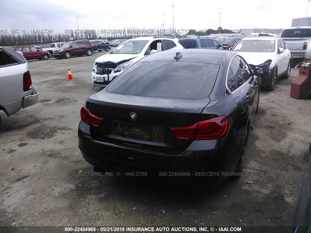 WBA4J1C59JBG76190 - 2018 BMW 430I GRAN COUPE BLACK photo 4