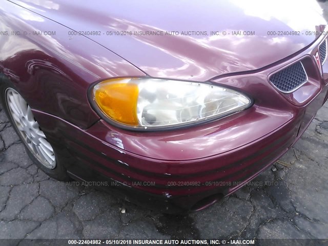 1G2NF52TX1M600290 - 2001 PONTIAC GRAND AM SE1 RED photo 6