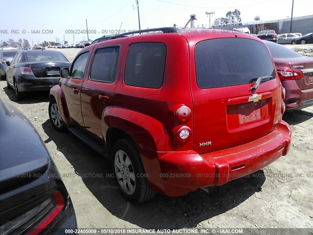 3GNBAAFW7BS600475 - 2011 CHEVROLET HHR LS RED photo 3