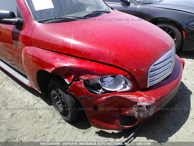3GNBAAFW7BS600475 - 2011 CHEVROLET HHR LS RED photo 6