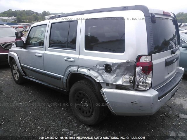 1J8HH48K28C141986 - 2008 JEEP COMMANDER SPORT SILVER photo 3